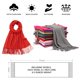 thumbnail image 5 of Chal RIIQIICHY de Pashmina 191 cm x 69 cm con Flecos, 5 of 6