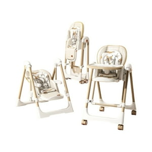 Silla De Comer Columpio 2 En 1 Lubabycas Blanca