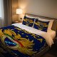 thumbnail image 1 of Benfica Golden Duvet Cover Set Cherry Blossom Festival Vintage Print Bedding, 1 of 1