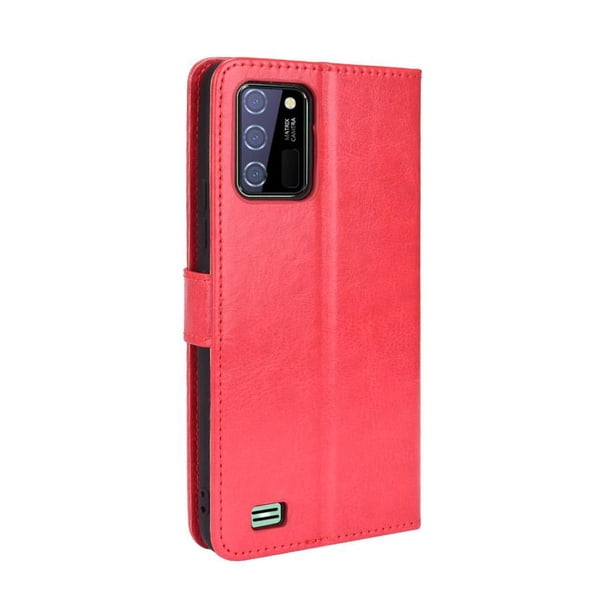 Funda tipo libro para Oukitel C23 Pro, cartera todo‑en‑uno, funda multifuncional con tarjetero y correa de muñeca desmontable