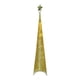 thumbnail image 1 of Arbol navidad piramide 210cm con luces led y estrella Dorado, 1 of 2