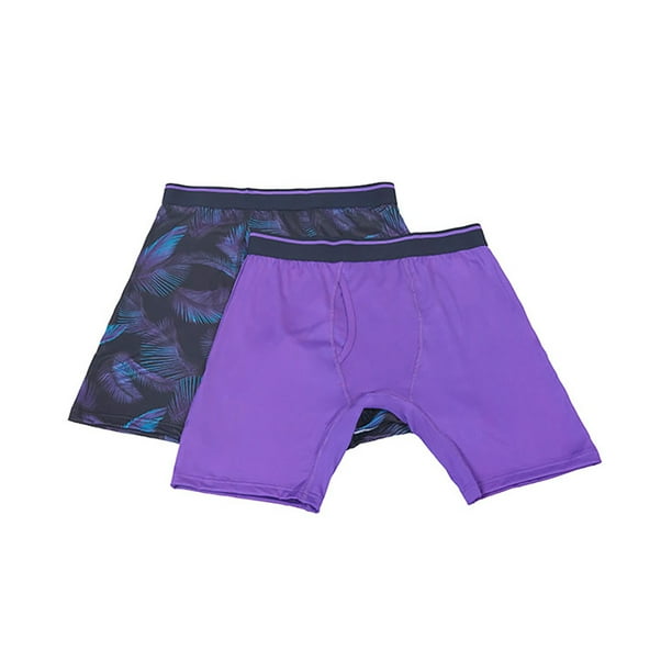 Bóxer Hombre Bipack Deportivo Mix Morado Corona