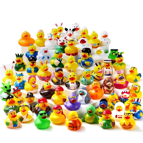 Rubber Ducks JOYIN 30 unidades con bolsa de transporte de malla para baño infantil