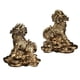 thumbnail image 3 of 1 Par De Cobre Chino Fengshui Kylin Chi-lin Qilin Dios Bestia Estatua Para El Hogar Cobre 9x9,5 Cm, 3 of 5
