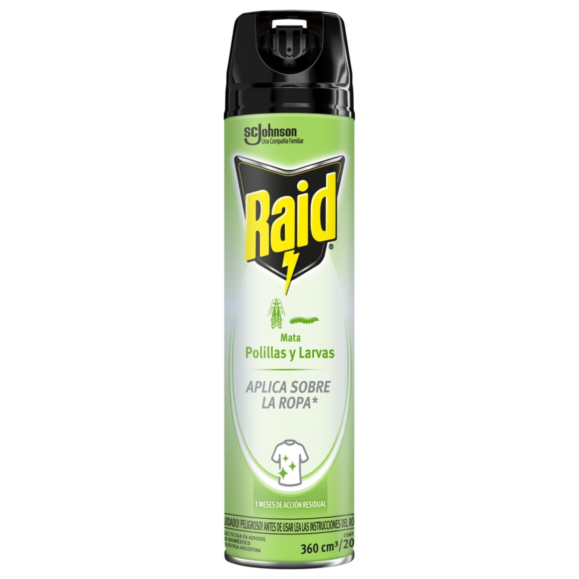 Insecticida Aerosol Mata Polillas Aerosol 390 cc Raid