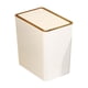 thumbnail image 1 of Cubo de basura con tapas, cubo de basura nórdico, cubo de basura estrecho, cesto de basura de cocina para el hogar, inodoro, garaje, estudio y sala de 12L Blanco, 1 of 5