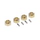 thumbnail image 2 of Cubos de rueda hexagonales de latón 7 mm (4 piezas) Treehobby para RC Crawler, 2 of 6