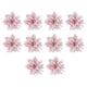 thumbnail image 1 of 10 Piezas De Flores Artificiales Con Purpurina Para Fiestas, Cementerios, Navidad, Pascua, Color Rosa, 1 of 4