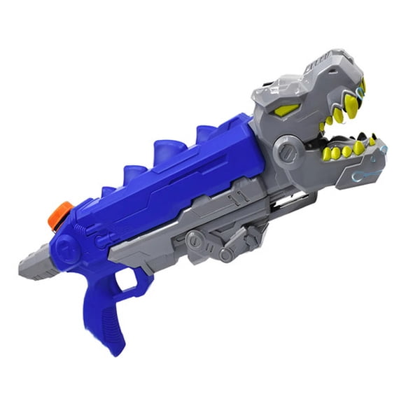 Pistola Lanza Agua Dinosaurio Rex Azul Juguete Verano