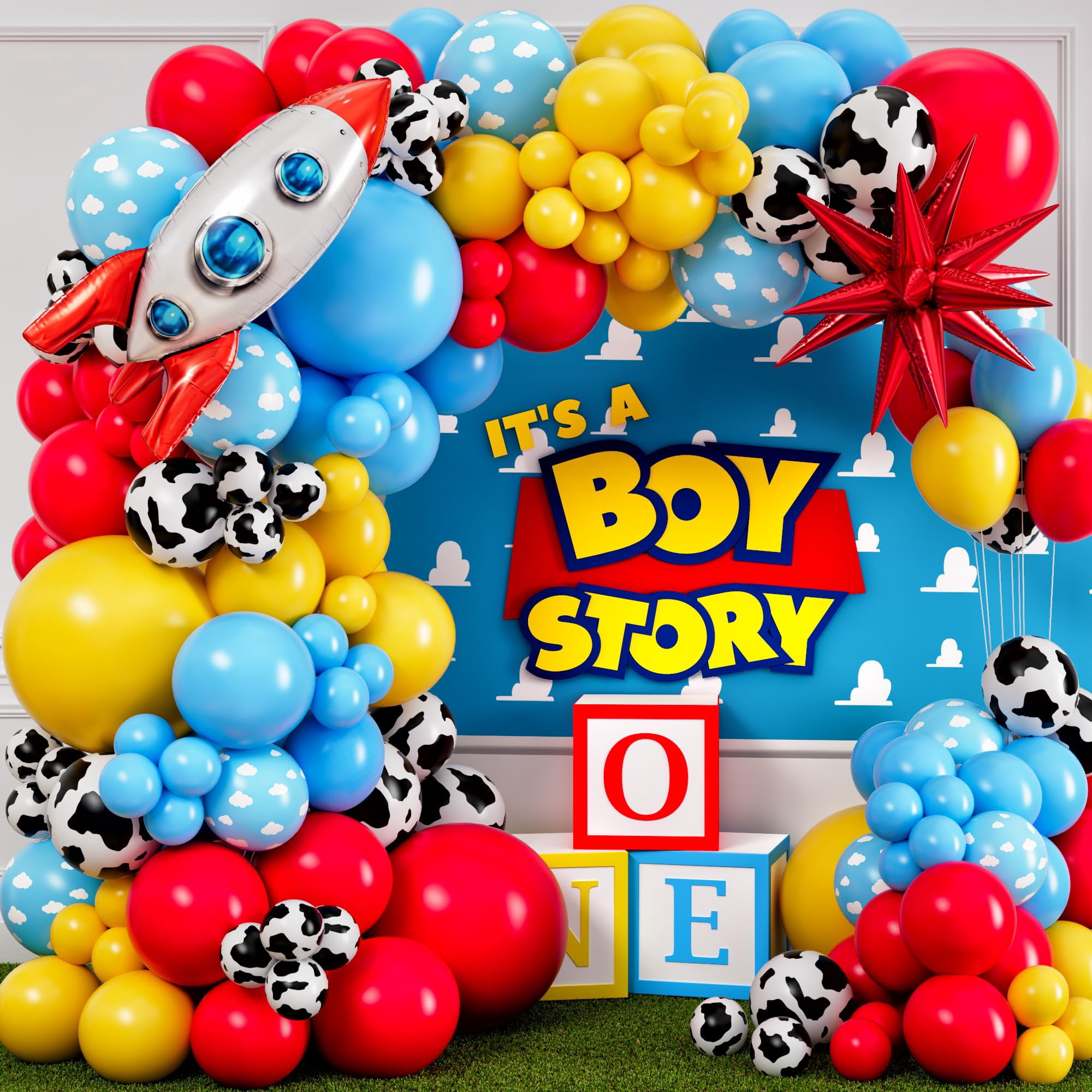 Kit De Arco De Globos Sheryl Decor Toy Story It's A Boy Story