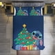 thumbnail image 1 of Merry Christmas Stitch 3 Piece Sets Full/Queen Size - Reversible Microfiber Quilts with Shams Soft Lightweight Bedspread Coverlet Comforter for All Season Bed Sheets, 1 of 4