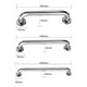 thumbnail image 2 of Pack 3 Manillas Barra Seguridad Baño Ducha Pasamanos Bañera 30cm+40cm+60cm, 2 of 4