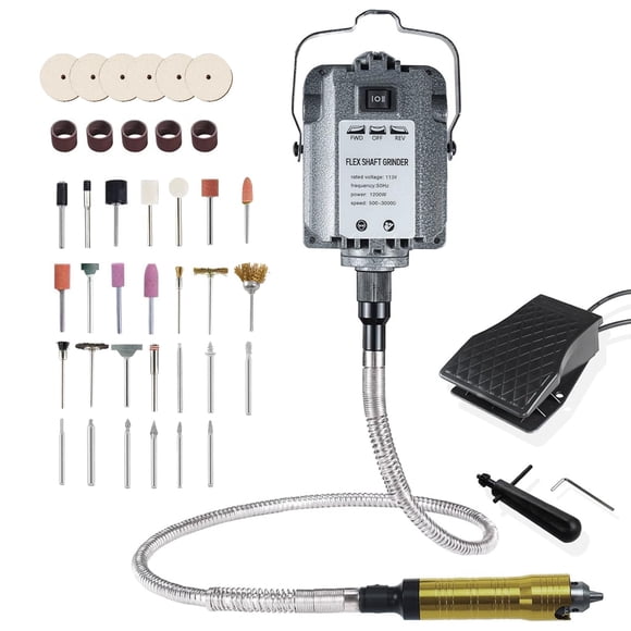 Herramienta Rotativa Eléctrica Con Eje Flexible 1200 W 110 V Con Pedal