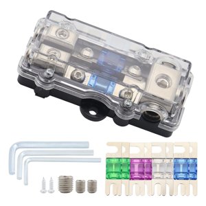 Bothyi - El Tenedor Del Fusible De Anl Del Sistema Del Bloque De Distribución De Poder Fundido Instala Fácilmente La Aleación 2 Del Cinc