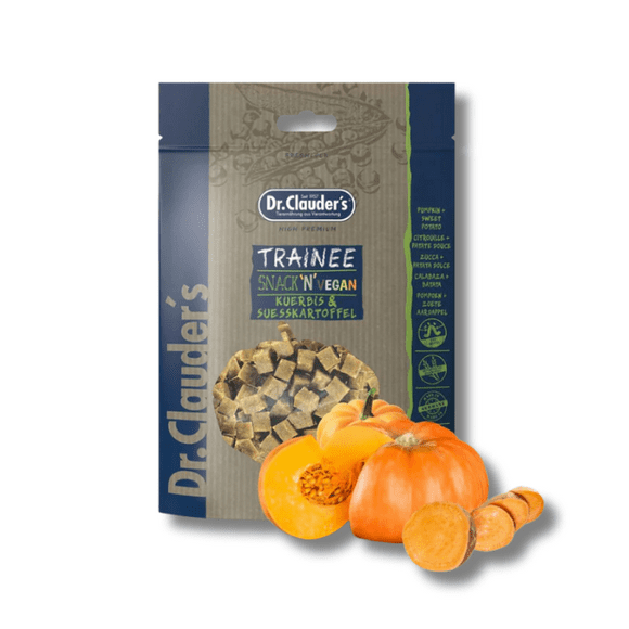Trainee snack Calabaza - Dr. Clauder's para gatos y perros x2 bolsas