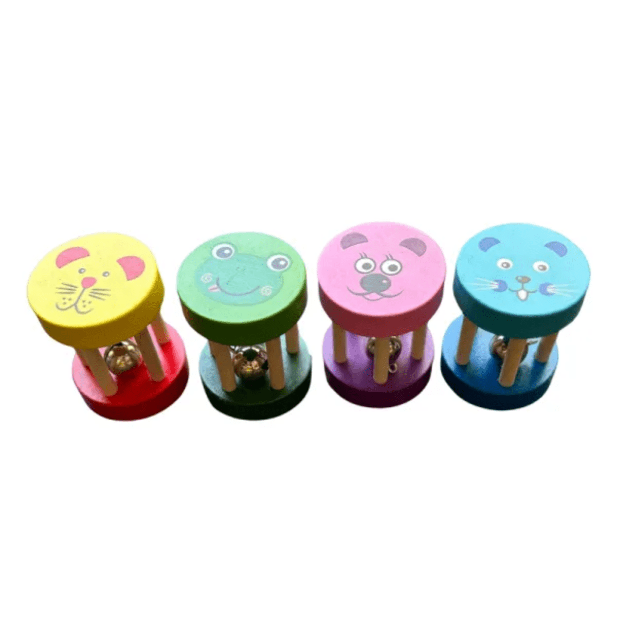 Genérico - Set 2 Sonajero Infantil Juguete Madera