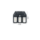 thumbnail image 5 of Lampara Aplique Solar Led Farol Pared para Exterior negro 3 focos, 5 of 5