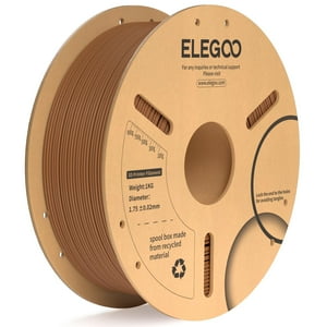 Filamento Para Impresora 3D Elegoo Pla Plus De 1,75 Mm, Marrón, 1 Kg