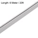 thumbnail image 3 of Uxcell Longitud U Sello Borde Ajuste 1/64" - 1/16" Gris 20 Pies, 3 of 5