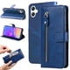 thumbnail image 5 of Funda tipo cartera para Samsung Galaxy A06 con bolsillo con cremallera y ranuras para tarjetas – Función de soporte Azul, 5 of 6