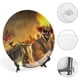 thumbnail image 4 of Twisted Metal Plato decorativo de porcelana fina (bone china), plato decorativo de cerámica para hogar, oficina, soporte de pared, platos decorativos para dormitorio - 6 pulgadas (15 cm), 4 of 6