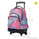 thumbnail image 3 of Mochila Escolar Con Ruedas para Niña Renglones Glitter Rosado Totto, 3 of 5
