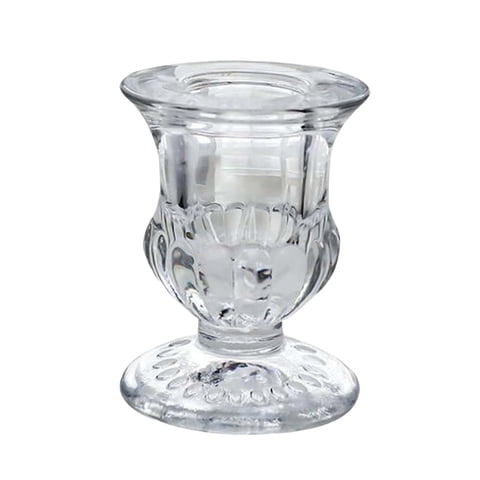 Bothyi - Portavelas Transparente Soporte De Boda Evento Sala De Estar Mesa Fondo De Flores