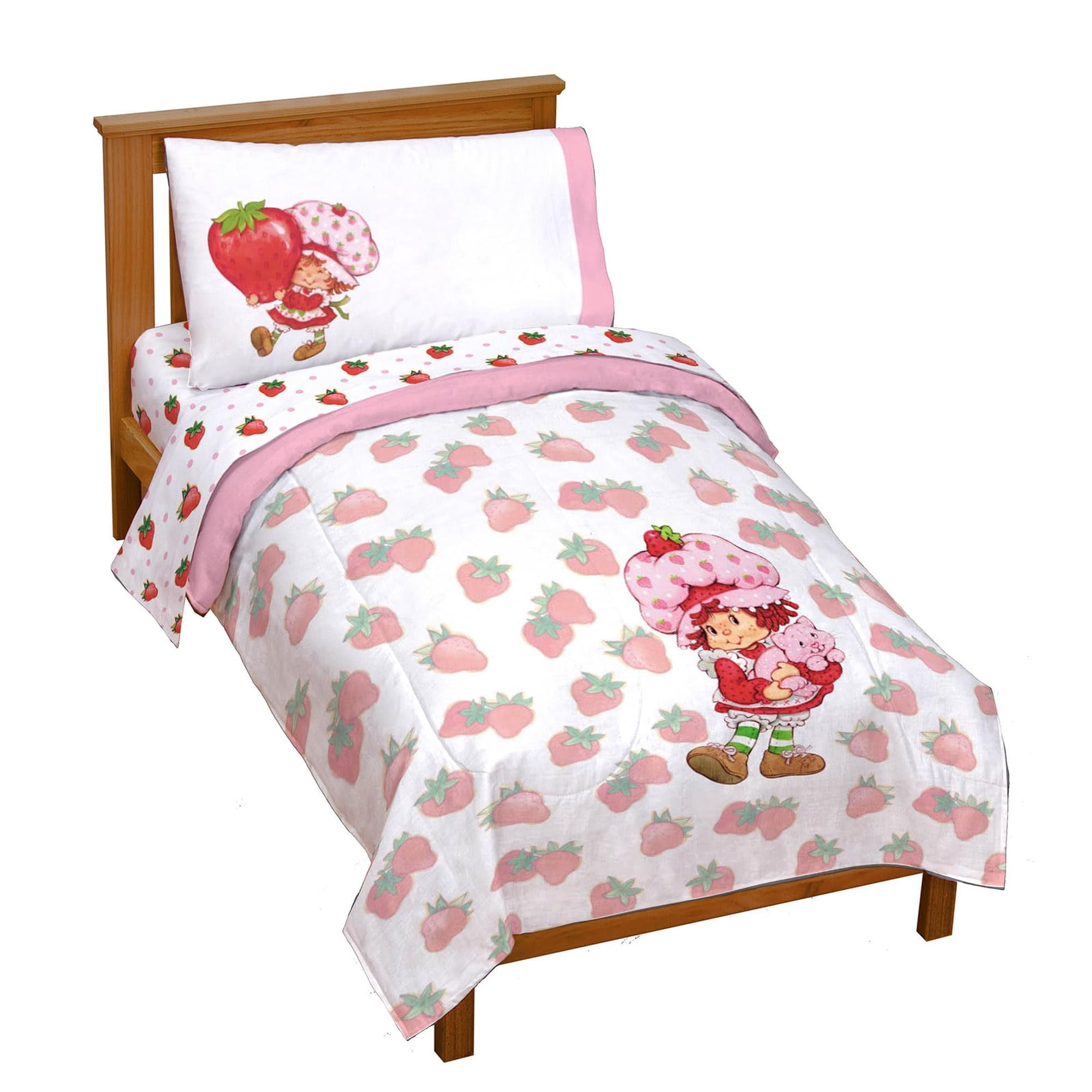 Set De Edredón Jay Franco Strawberry Shortcake Para Niños Pequeños