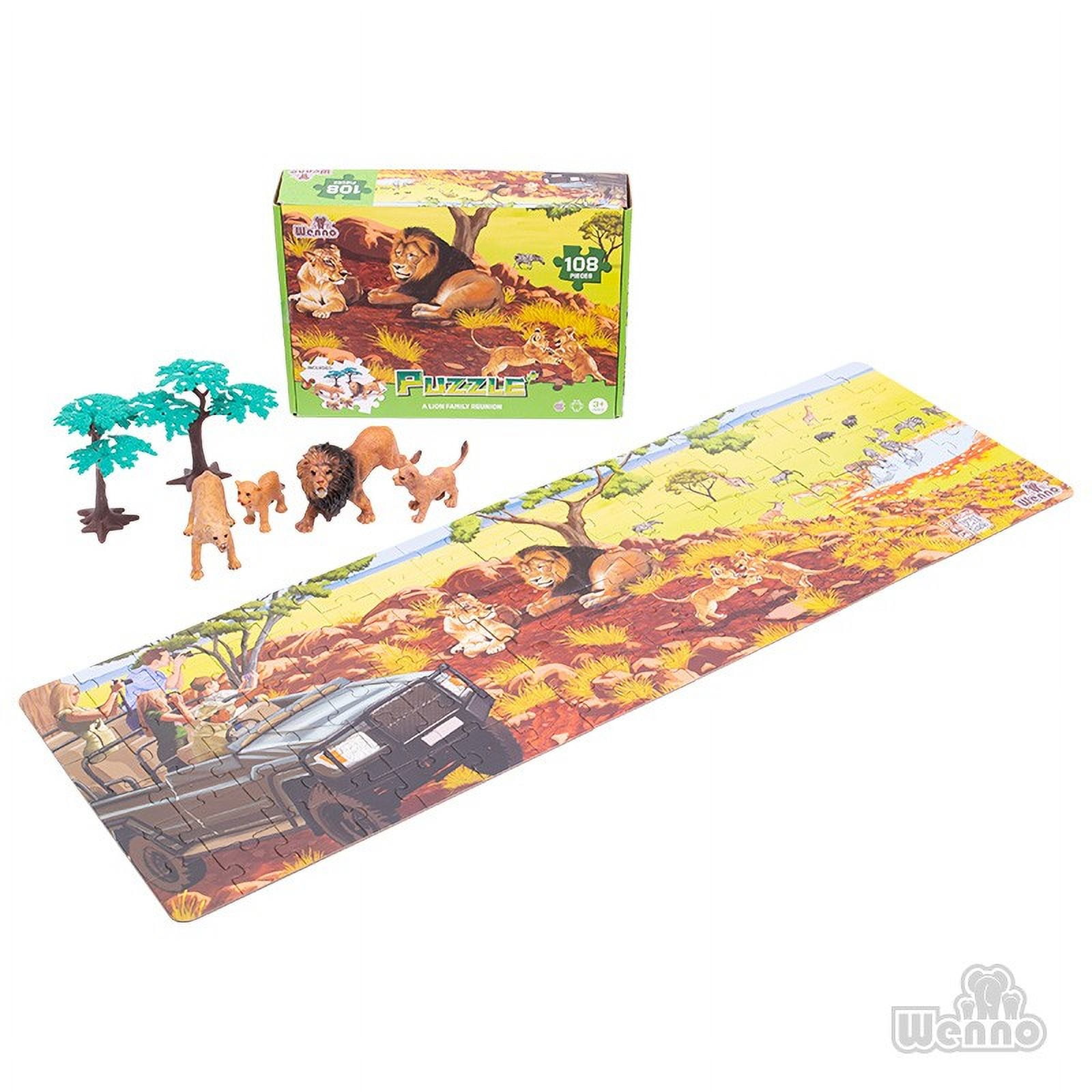 Wenno - Puzzle Leon 108 Piezas + Figuras