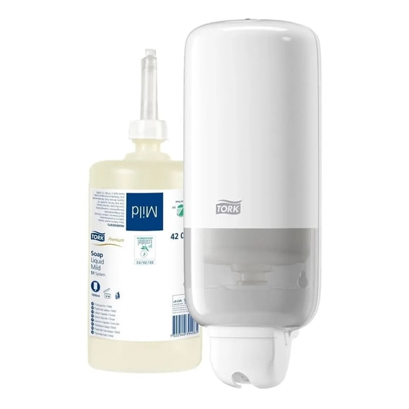 Dispensador de Jabon Liquido y Alcohol Gel Tork