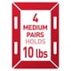thumbnail image 3 of Tiras para colgar cuadros Command de 15, 10 y 5 libras, 32 pares, 3 of 9