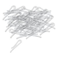 Magideal - 200 Pinzas Transparentes Para Camisa, Pinzas De Transparentes, Pinzas Para Ropa Duraderas, Pinzas Para Ropa En Forma De U Para Suéteres, Abr Diente Cuadrado 40Mm