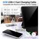 thumbnail image 4 of Cable USB-C TZBAY, paquete de 4: 2 de 2 m y 2 de 3 m, carga rápida de 60 W, 4 of 7