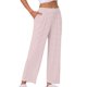 thumbnail image 4 of INSPIRE CHIC Pantalones de Pijama de Algodón para Mujer Suaves y Transpirables para Descansar y Dormir con Bolsillos y Cintura Elástica XL Rayas Rosadas, 4 of 6
