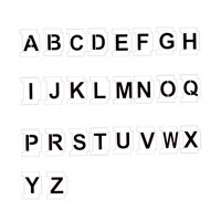 Bothyi - Kit De Plantillas De Pintura, Suministros De Bricolaje, Decoración, Plantilla De Pintura Hecha A Mano Hueca, 26 Uds. Letras