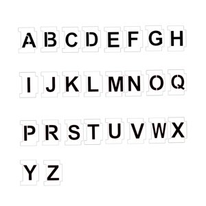 Bothyi - Kit De Plantillas De Pintura, Suministros De Bricolaje, Decoración, Plantilla De Pintura Hecha A Mano Hueca, 26 Uds. Letras