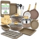 thumbnail image 1 of Juego de utensilios de cocina NutriChef, 22 piezas, cerámica antiadherente, color negro, 1 of 8