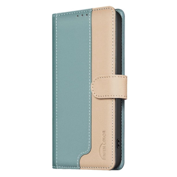 Funda Cartera con Bloqueo RFID para Samsung Galaxy A56 5G con Ranuras y Soporte Verde