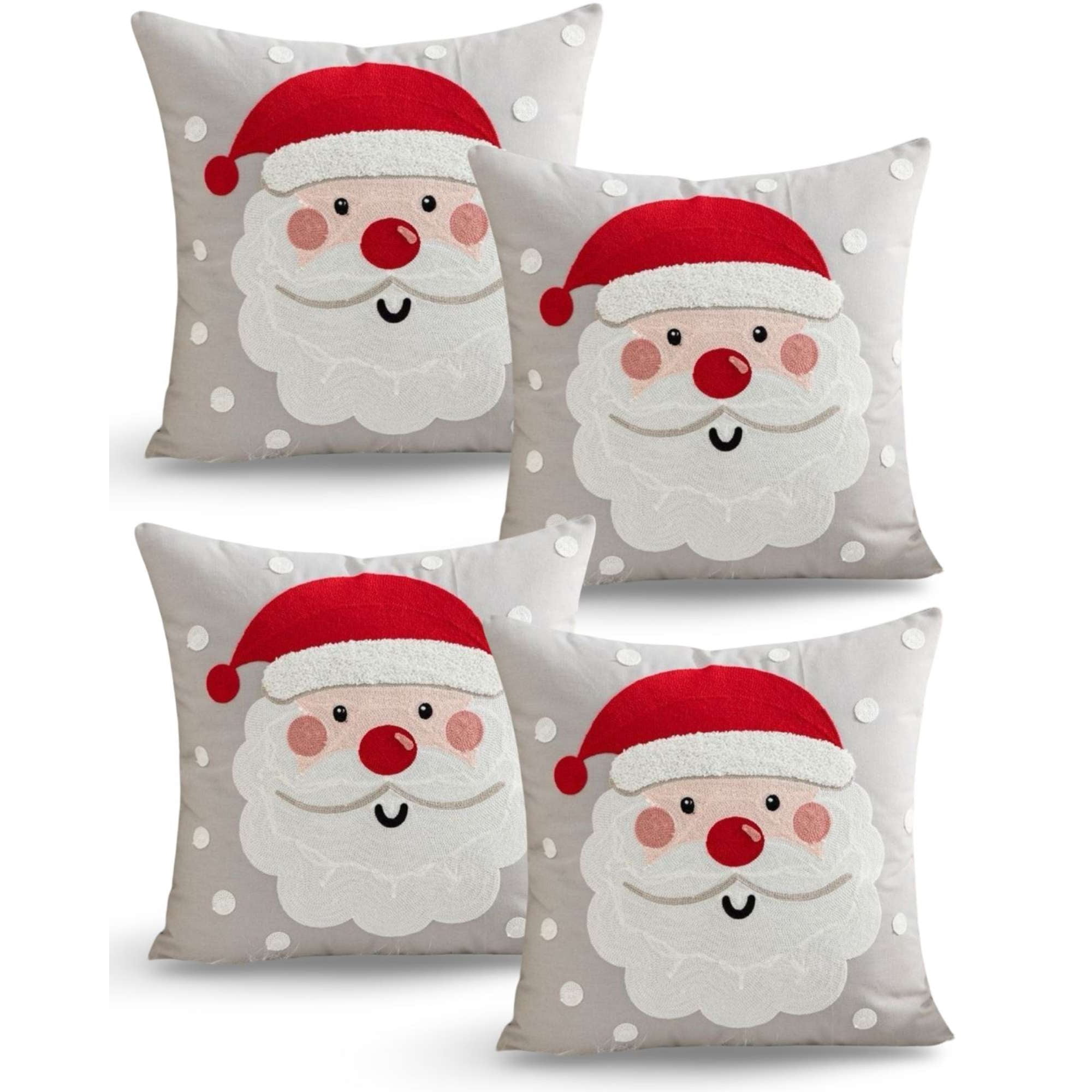 Genérico - Set De 4 Fundas De Cojin Para Navidad K3