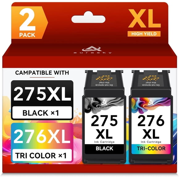Cartuchos de tinta AURASKY 275XL 276XL compatibles con Canon 275 276