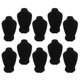 thumbnail image 1 of Soporte De Exhibición De Busto De Collar De Terciopelo Negro Soporte De Joyería De Cadena Colgante 10x, 1 of 5