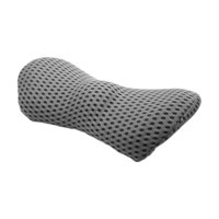 Ioensy - Almohada De Apoyo Lumbar, Cojín Suave De Protección Para La Espalda Para Sofá De Oficina Y Hogar, Color Gris Oscuro