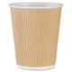 thumbnail image 5 of Juego de 150 vasos de papel Kraft con aislamiento ondulado de 350 ml - NYHI, 5 of 5
