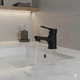 thumbnail image 2 of Monocomando Lavamanos Pmb Modelo Dallas Negro Mate Para Baño, 2 of 7