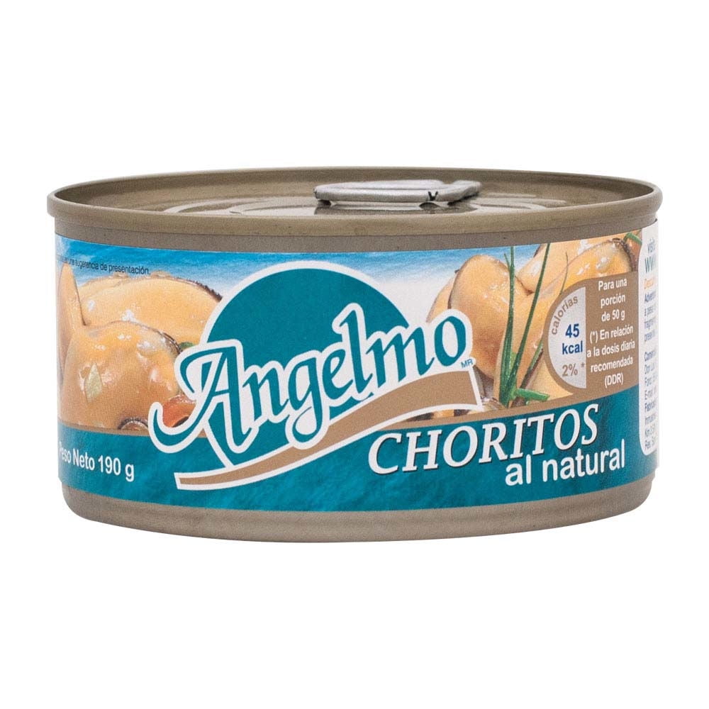 Choritos Natural Lata Drenado 100 g - Neto 190 g Angelmo