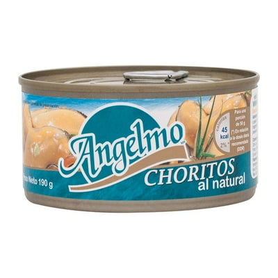 Choritos Natural Lata Drenado 100 G - Neto 190 G Angelmo