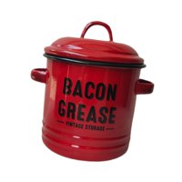 Magideal - Olla Con Revestimiento Esmaltado, Olla Con Tapa, Accesorios De Cocina, Utensilios De Cocina Esmaltados, Recipiente De Aceite Para Cocinar Pollo, Huevo Rojo