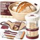thumbnail image 1 of Kit de inicio de masa madre Superbaking con banneton Basket y más, 1 of 9