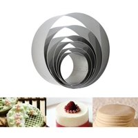 Genérico - X6 Moldes De Galletas Cortador Galletas Molde Timbal Redondo