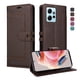thumbnail image 5 of Premium Wallet Case for Xiaomi Redmi Note 12 4G with Card Slots & Kickstand, Flip Cover Brown, 5 of 6